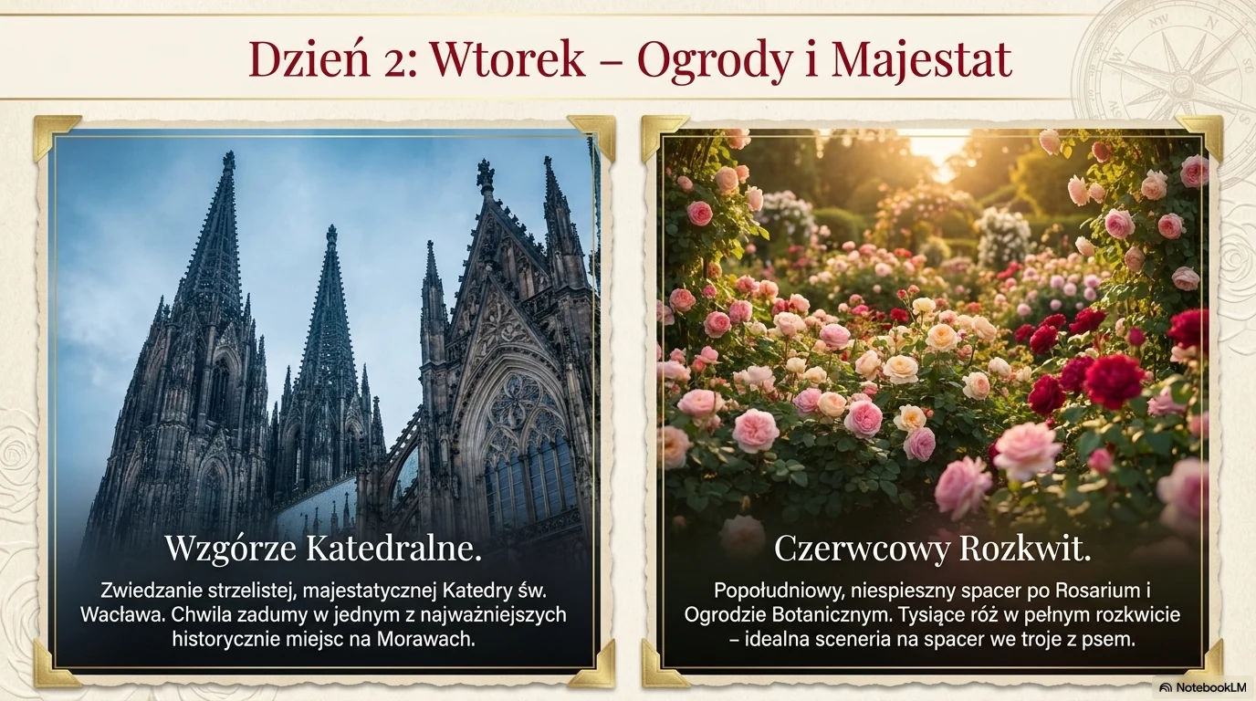 Slajd 9 — Dzień 2: Ogrody i Majestat